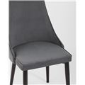 миниатюра Стул Ларго велюр тёмно-серый №8