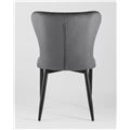 миниатюра Стул Лилиан мягкая обивка велюр цвет серый №4