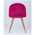 миниатюра Стул Лион обеденный обивка велюр цвет розовый, ножки покрашены под дерево №2