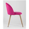 миниатюра Стул Лион обеденный обивка велюр цвет розовый, ножки покрашены под дерево №4