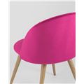 миниатюра Стул Лион обеденный обивка велюр цвет розовый, ножки покрашены под дерево №6
