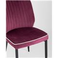 миниатюра Стул Лоренс бордовый обивка мебельный велюр ножки металл №8