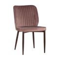 миниатюра Стул Лоренс пыльно-розовый обивка мебельный велюр №1
