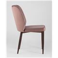 миниатюра Стул Лоренс пыльно-розовый обивка мебельный велюр №3