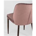 миниатюра Стул Лоренс пыльно-розовый обивка мебельный велюр №6