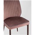 миниатюра Стул Лоренс пыльно-розовый обивка мебельный велюр №7