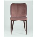 миниатюра Стул Лоренс пыльно-розовый обивка мебельный велюр №8