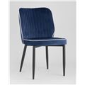 миниатюра Стул Лоренс синий, обивка мебельный велюр №3
