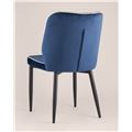 миниатюра Стул Лоренс синий, обивка мебельный велюр №4