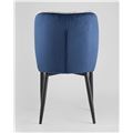 миниатюра Стул Лоренс синий, обивка мебельный велюр №6