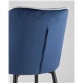 миниатюра Стул Лоренс синий, обивка мебельный велюр №7