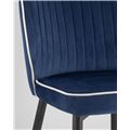 миниатюра Стул Лоренс синий, обивка мебельный велюр №8