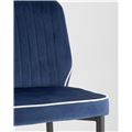 миниатюра Стул Лоренс синий, обивка мебельный велюр №9
