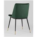 миниатюра Стул Мелисса велюр цвет зеленый ножки металл с золотым декором №5