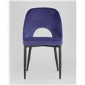миниатюра Стул Молли королевский синий, обивка мебельный велюр №2