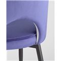 миниатюра Стул Молли королевский синий, обивка мебельный велюр №6