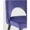 миниатюра Стул Молли королевский синий, обивка мебельный велюр №7