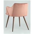 миниатюра Стул Монарх розовый обивка плотная ткань, стальные ножки №3