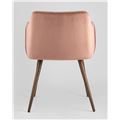 миниатюра Стул Монарх розовый обивка плотная ткань, стальные ножки №6