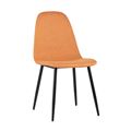 миниатюра Стул Норман рогожка оранжевый ножки металл №1