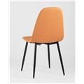 миниатюра Стул Норман рогожка оранжевый ножки металл №5