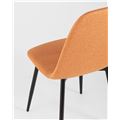 миниатюра Стул Норман рогожка оранжевый ножки металл №6