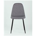 миниатюра Стул Норман рогожка тёмно-серый ножки металл №8