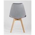 миниатюра Стул обеденный FRANKFURT обивка велюр ножки массив бука цвет серый №4