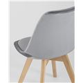 миниатюра Стул обеденный FRANKFURT обивка велюр ножки массив бука цвет серый №6