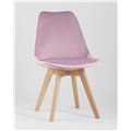 миниатюра Стул обеденный FRANKFURT обивка велюр цвет розовый №2