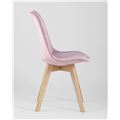 миниатюра Стул обеденный FRANKFURT обивка велюр цвет розовый №3
