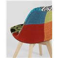 миниатюра Стул обеденный FRANKFURT обивка ткань пэчворк ножки массив бука №4