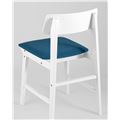 миниатюра Стул обеденный ODEN WHITE синий, белый каркас из массива гевеи №6