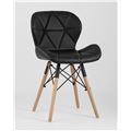 миниатюра Стул обеденный Бон экокожа цвет черный №2
