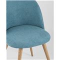 миниатюра Стул обеденный Лион бирюзовый шенилл №3