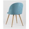 миниатюра Стул обеденный Лион бирюзовый шенилл №6