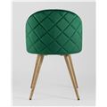 миниатюра Стул обеденный Лион велюр с ромбами зеленый №5
