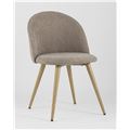 миниатюра Стул обеденный Лион серо-бежевый обивка шенилл №2