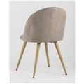 миниатюра Стул обеденный Лион серо-бежевый обивка шенилл №5