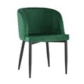 миниатюра Стул Оскар велюр изумрудный мебельная ткань велюр №1