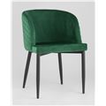 миниатюра Стул Оскар велюр изумрудный мебельная ткань велюр №4