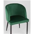 миниатюра Стул Оскар велюр изумрудный мебельная ткань велюр №9