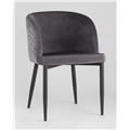 миниатюра Стул Оскар велюр серый мебельная ткань велюр №9