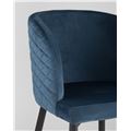 миниатюра Стул Оскар велюр сине-зеленый изумрудный мебельная ткань велюр №7