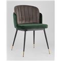 миниатюра Стул Пенелопа мягкий зеленый обивка вельвет №4