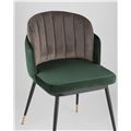миниатюра Стул Пенелопа мягкий зеленый обивка вельвет №8