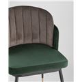 миниатюра Стул Пенелопа мягкий зеленый обивка вельвет №9