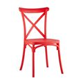 миниатюра Стул пластиковый Кроссбэк красный №1