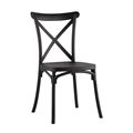 миниатюра Стул пластиковый Кроссбэк черный №1