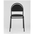 миниатюра Стул Севен (Seven) черный для посетителей и конференц залов, пластиковые опоры, фанера, поролон №6